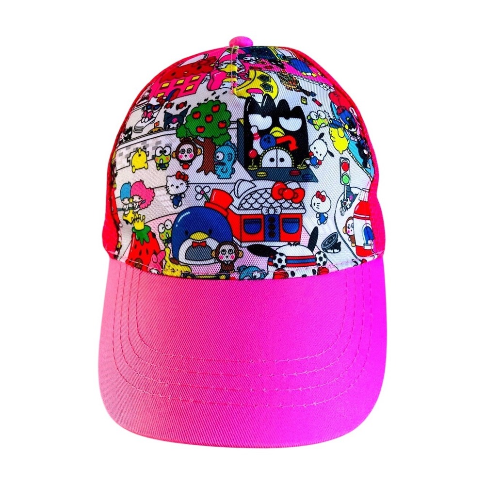 Hello Kitty and Friends Trucker Hat Pink Mesh Cap Cartoon Character Sanrio Hat